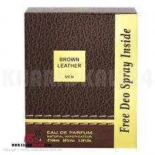 ادو پرفیوم مردانه فراگرنس ورد مدل Brown Leather -تصویر بسته بندی