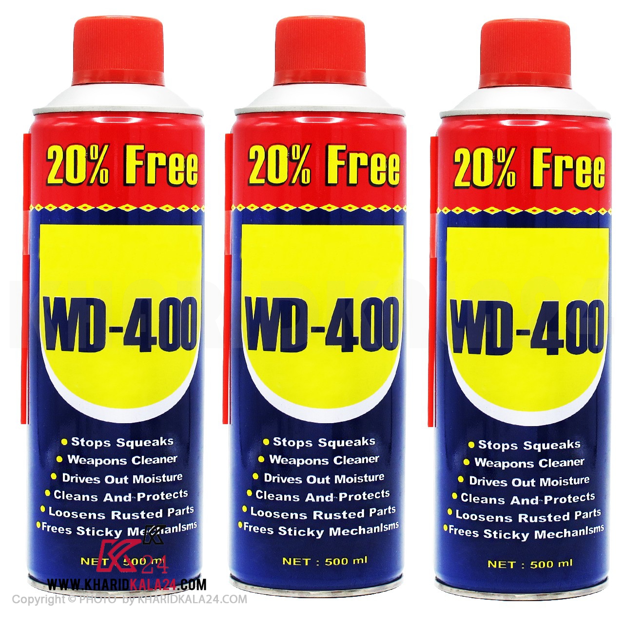 اسپری روان کننده و زنگ بر مدل WD-400 بسته3 عددی WD-400 بسته 3 عددی