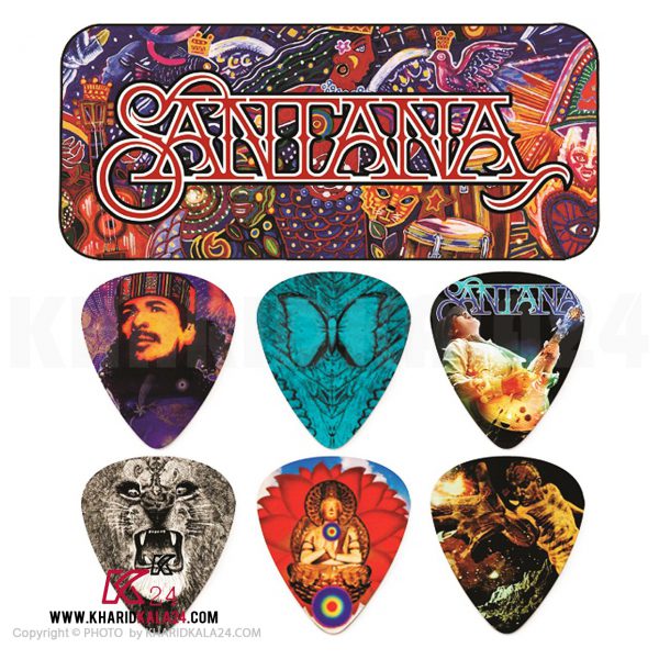 پک 6 تایی پیک گیتار دانلوپ مدل SANTANA SANPT01M-No125