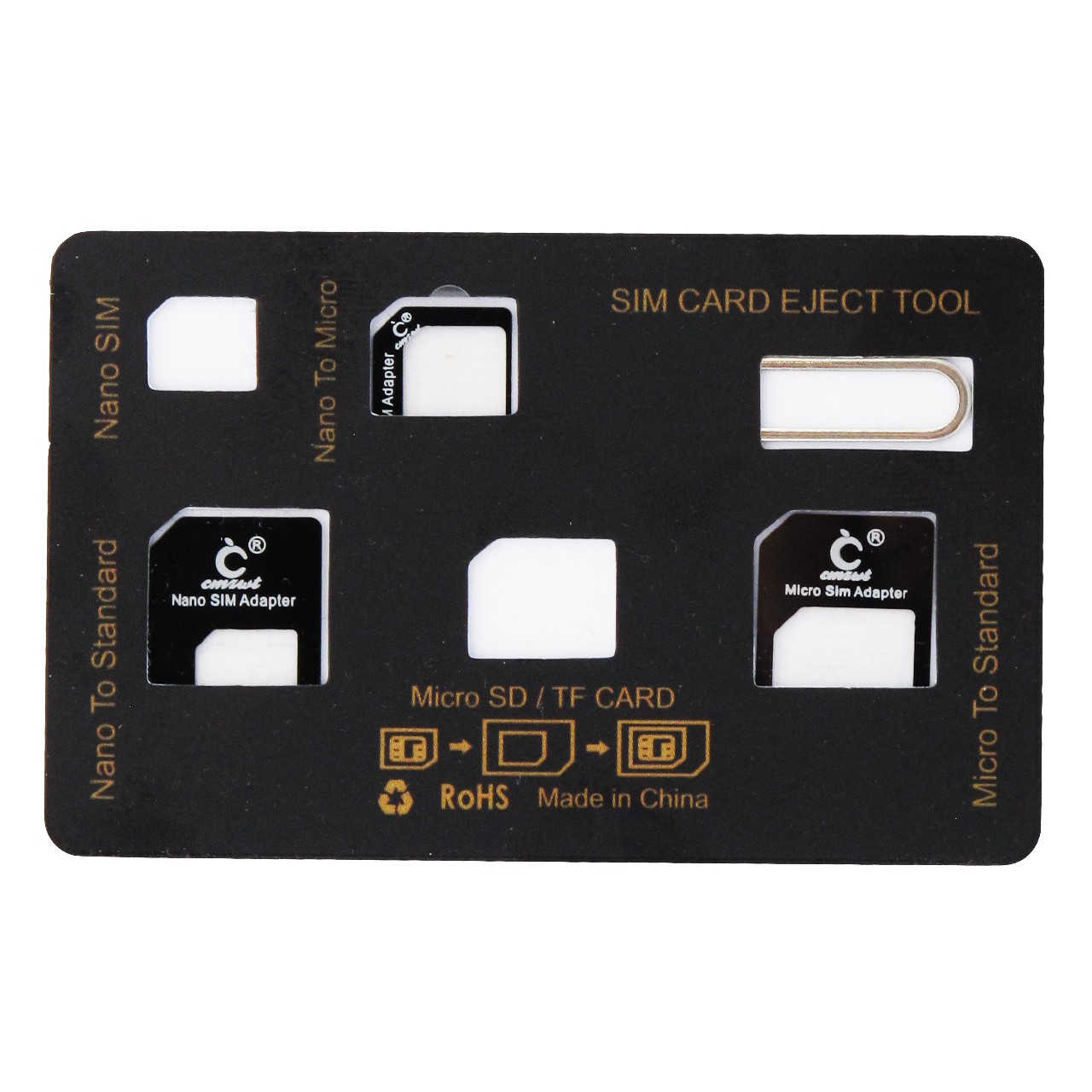 تبدیل سیم کارت‌های میکرو و نانو به استاندارد سی ام زد دبلیو تی مدل Sim Card Collection