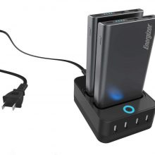 شارژر همراه انرجایزر به همراه پایه شارژ مدل PS20000 ظرفیت 20000 میلی آمپر ساعت