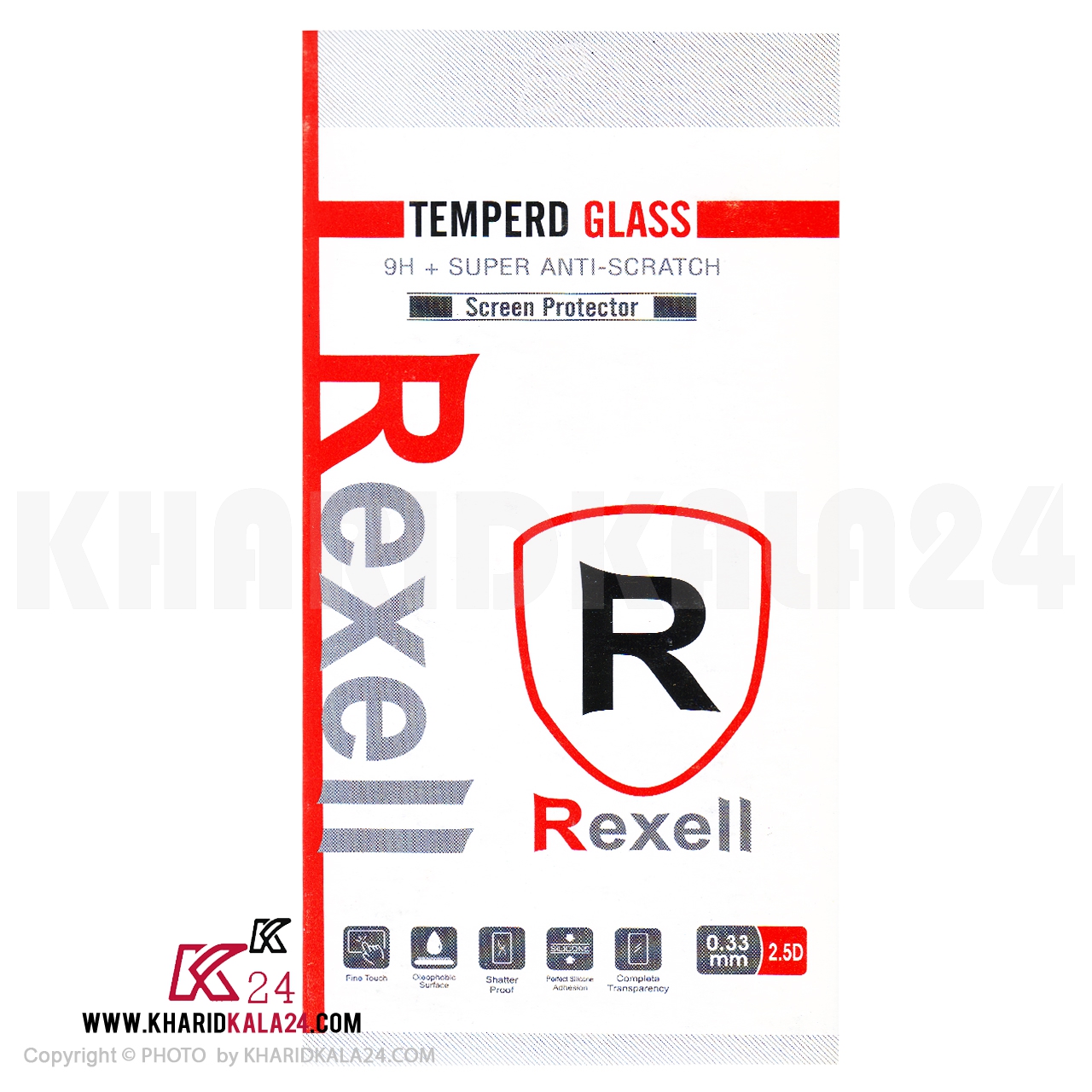 گلس محافظ صفحه نمایش مدل Rexell مناسب آیفون مدل 7