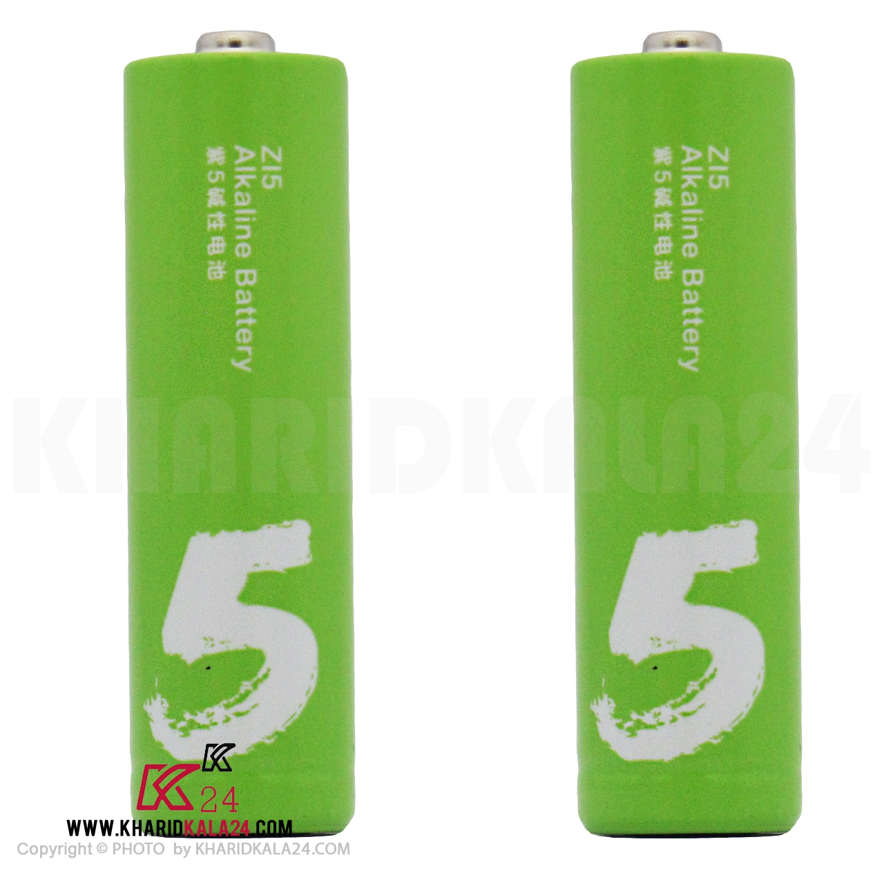 mi Zi5-5V-2PCS-Green-alkaline-kharidkala24-100pcs-No129 Xiaomi ZI5 Alkaline AA Battery 2pcs