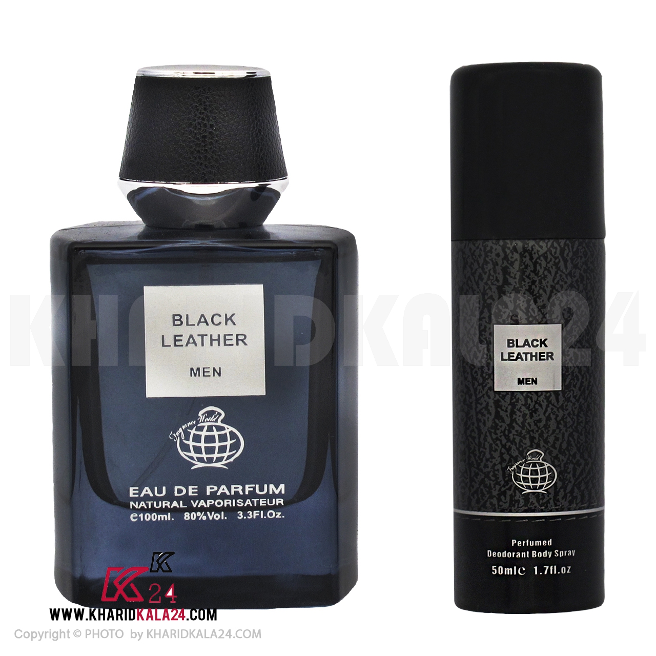 ادو پرفیوم مردانه فراگرنس ورد مدل Black Leather حجم 100 میلی لیتر به همراه اسپری فراگرنس مدل Black Leather حجم 50 میلی لیتر - تصویر شماره 5 - خریدکالا24