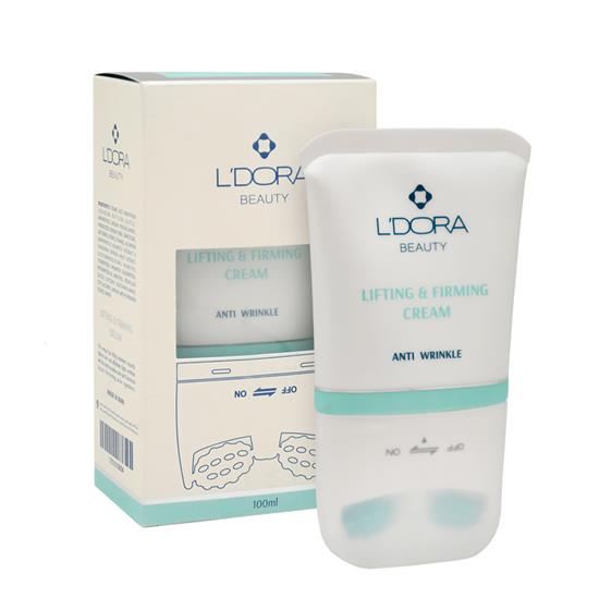 L'DORA LIFTING & FIRMING CREAM FOR FACE AND NECK WITH MASSAGER, 100 ml