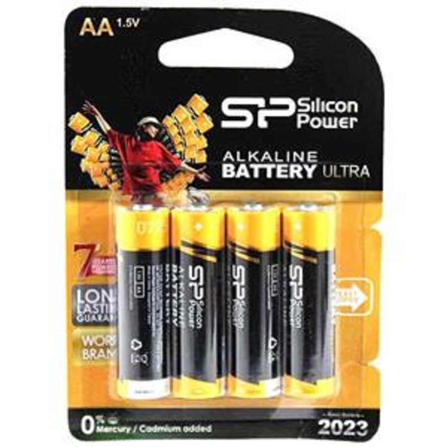 Silicon Power Alkaline Ultra AAA Battery Pack of 4