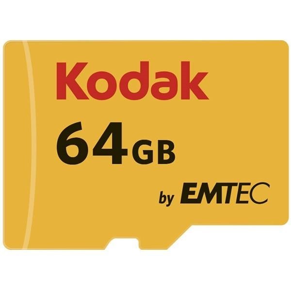Emtec Kodak UHS-I U1 Class 10 85MBps 580X microSDXC With Adapter - 64GB 01