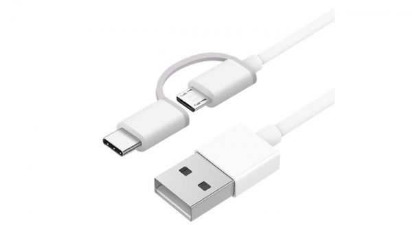 کابل تبدیل USB به microUSB/USB-C زد ام آی مدل AL501 طول 1 متر