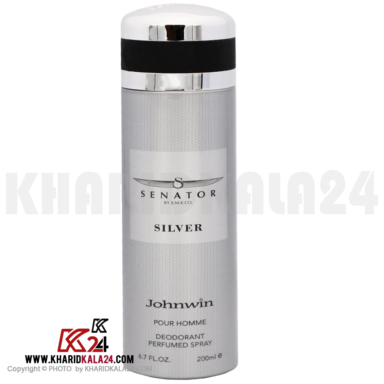 Johnwin-Senator-Silver-For-Men-200ml اسپری مردانه جان وین مدل SENATOR SILVER حجم 200 میلی لیتر