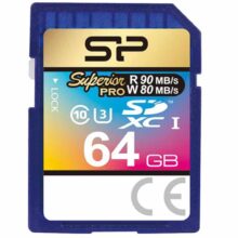 کارت حافظه SDXC ظرفیت 64 گیگابایت سیلیکون پاور Superior سرعت 90MB/s