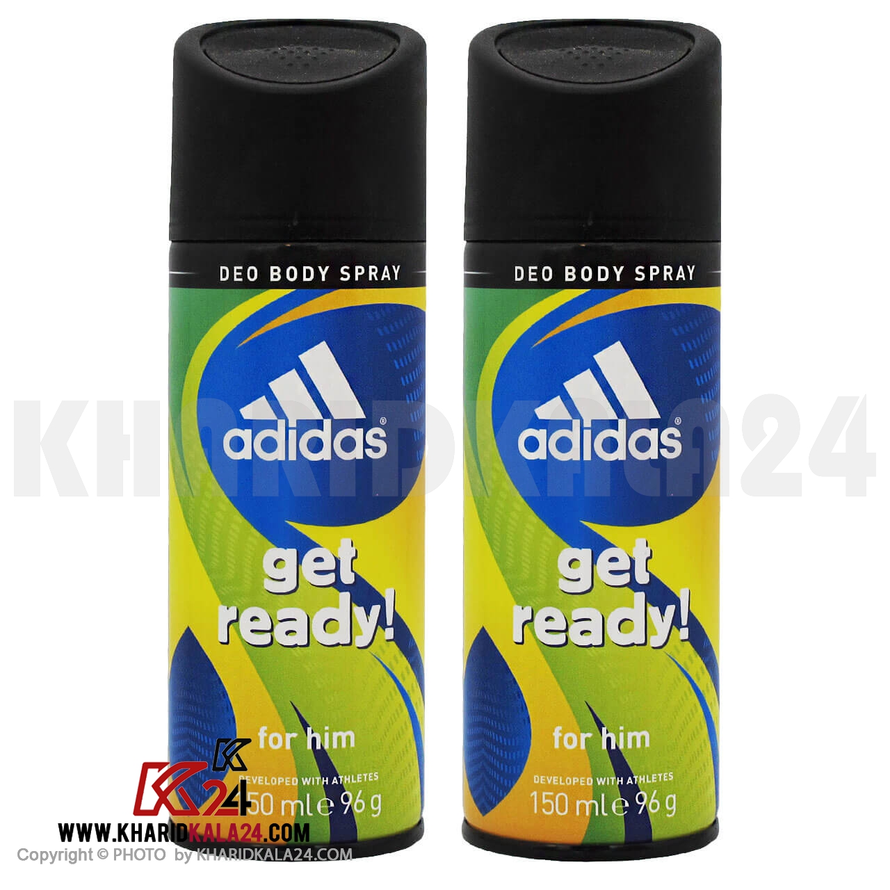 adidas-get-ready--2pcs---no-12 اسپری مردانه آدیداس مدل Get Ready حجم 150 میلی لیتر مجموعه 2 عددی