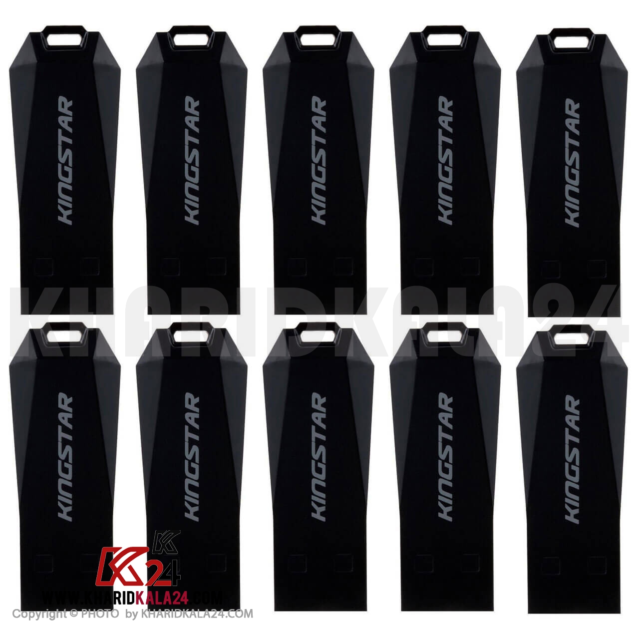 خرید عمده فلش مموری کینگ‌ استار مدل Slider USB KS205 ظرفیت 8 گیگابایت مجموعه 10 عددی