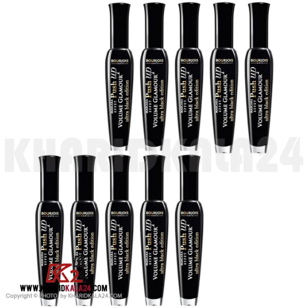 ریمل حجم دهنده بورژوآ مدل Push Up Ultra Black مجموعه 10 عددی