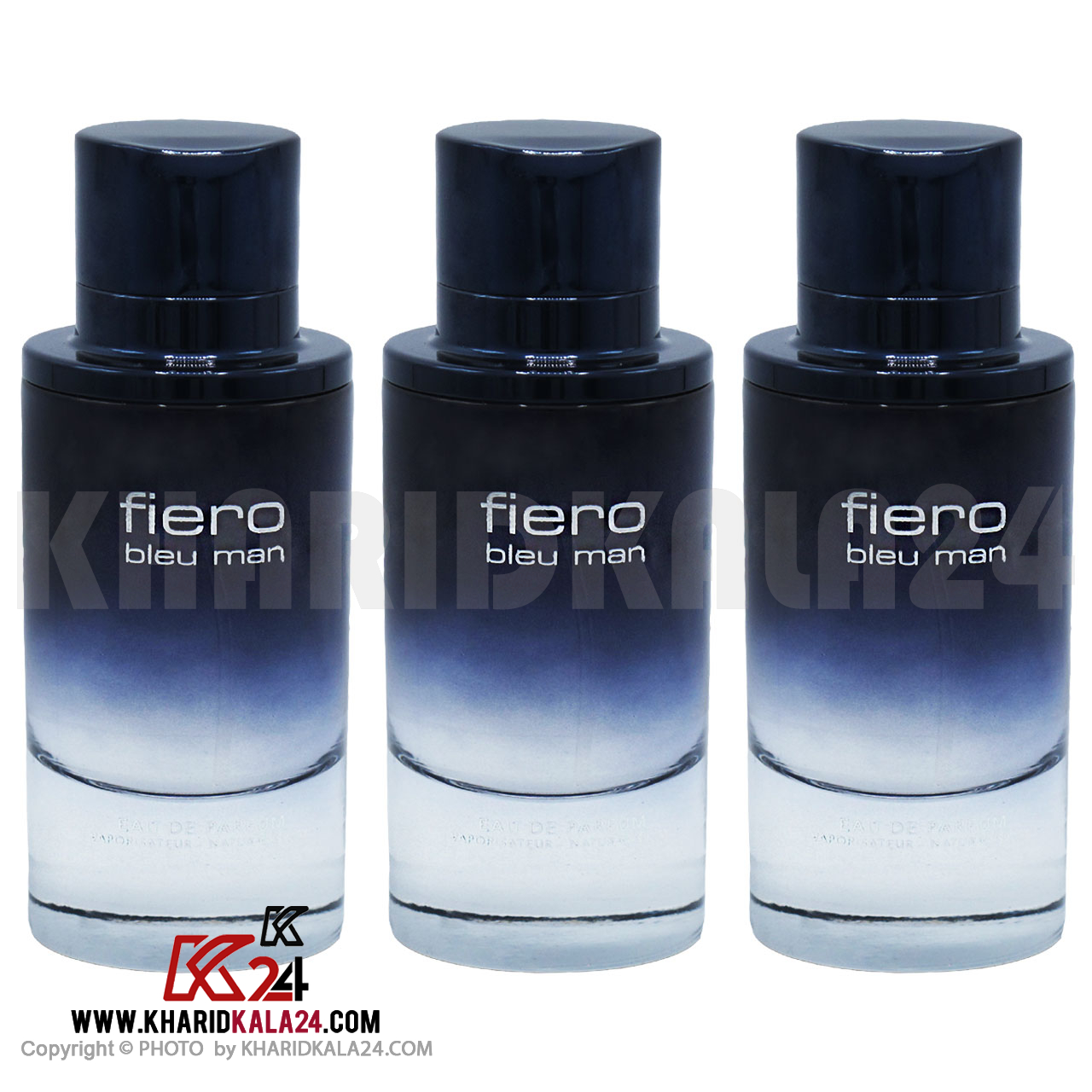 ادو پرفیوم مردانه فراگرنس ورد مدل Fiero blue man حجم 100 میلی لیتر مجموعه 3 عددی