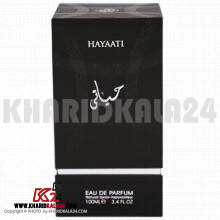 ادو پرفیوم مردانه فراگرنس ورد مدل HAYAATI حجم 100 میلی لیتر تصویر جعبه