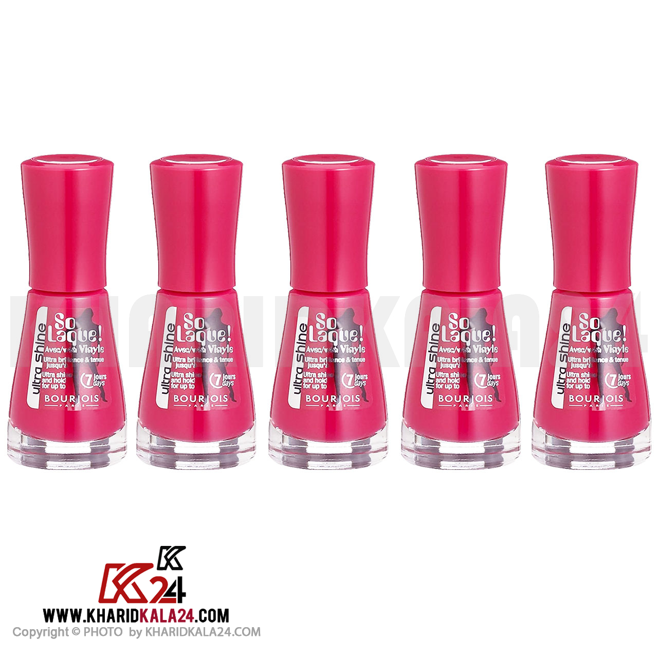 bourjois-so-laque-23-5PCS--no2 لاک ناخن بورژوآ مدل So Laque شماره ۲۳ مجموعه ۵ عددی