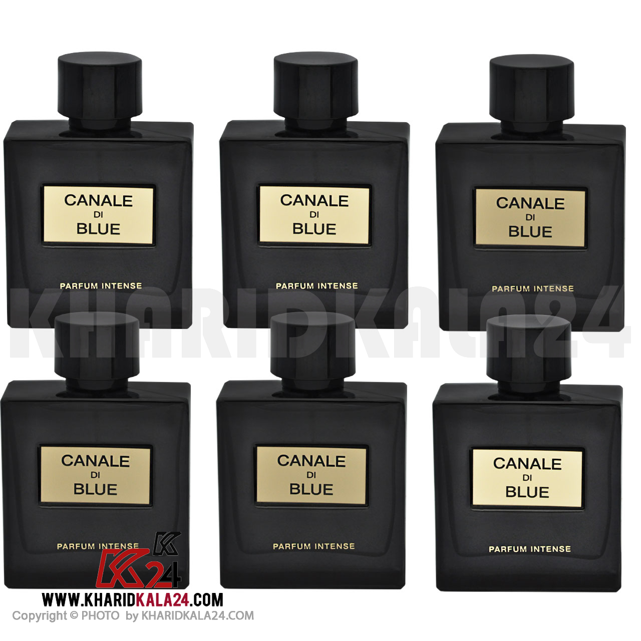 ادو پرفیوم فراگرنس ورلد مدل Canale Di Blue Intense حجم 100 میلی‌ لیتر مجموعه 6 عددی