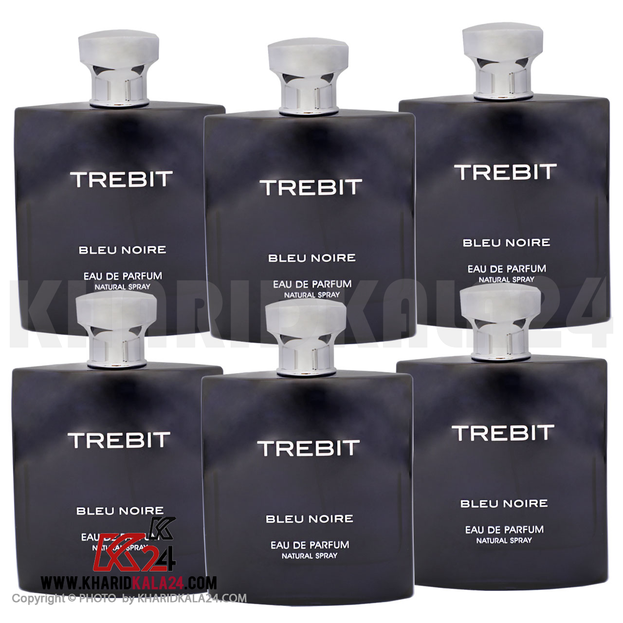 ادوپرفیوم مردانه فراگرنس ورد مدل Trebit حجم 100 میلی لیتر مجموعه 6 عددی