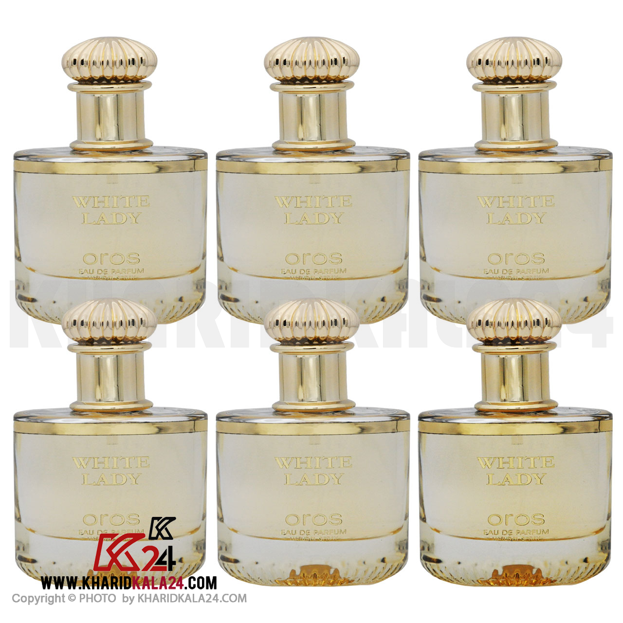 white-lady-oros--eau-de-parfum-fragrance-world-6pcs ادو پرفیوم فراگرنس ورد مدل WHITE LADY OROS حجم 100 میلی لیتر مجموعه 6 عددی
