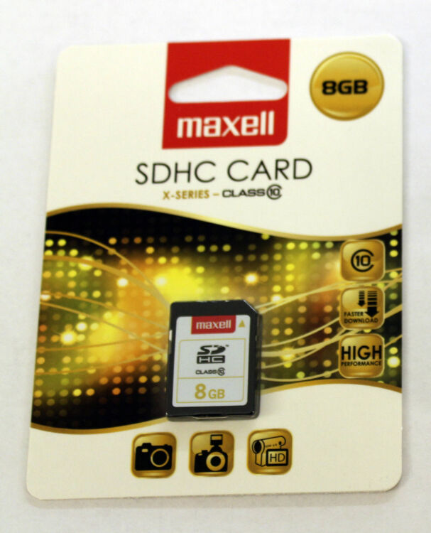کارت حافظه SDHC مکسل کلاس 10 ظرفیت 8 گیگابایت