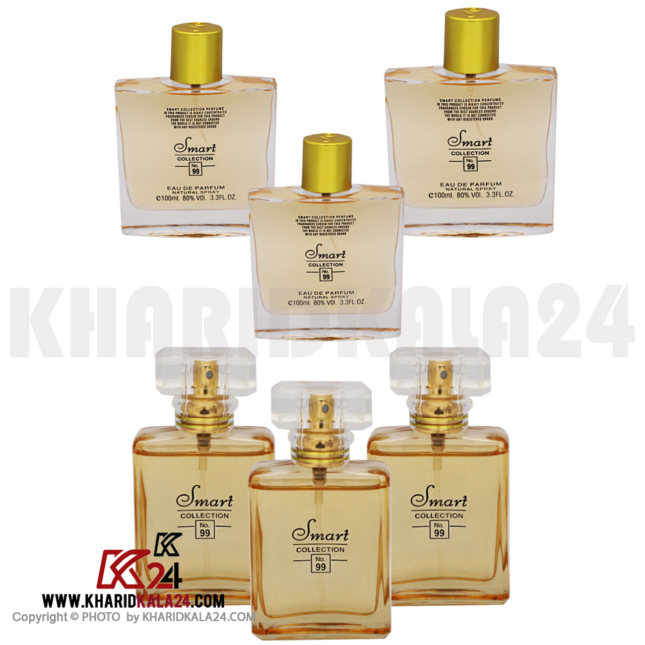 ست ادو پرفیوم زنانه اسمارت کالکشن مدل New Coco Mademoiselle کد 99 حجم 100 میلی لیتر همراه با عطر جیبی 25 میل مجموعه 3 عددی