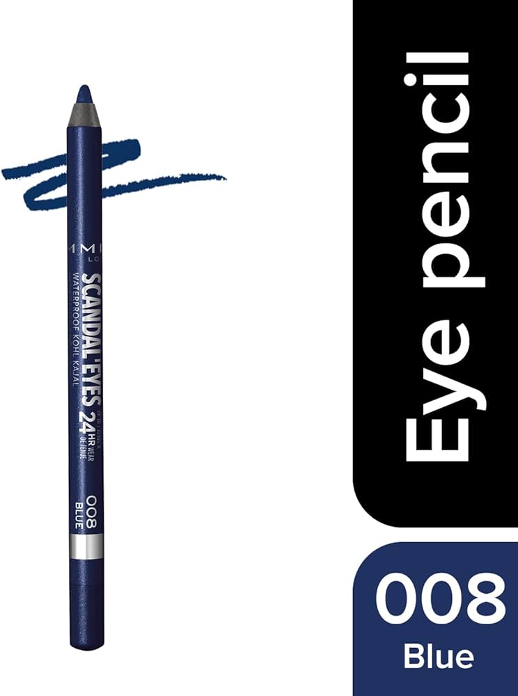 Rimmel London Scandaleyes Waterproof Kohl Kajal Liner - 008 blue