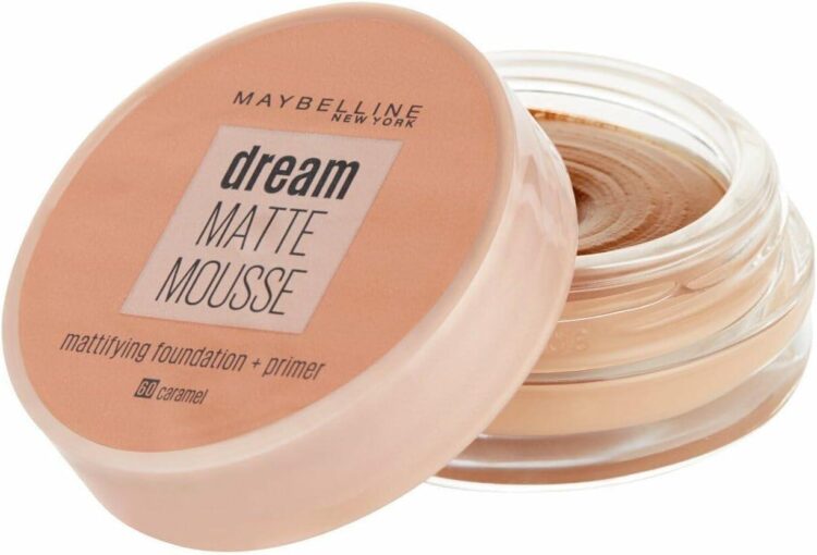موس میبلین مدل Dream Mat Mousse + primer شماره 060