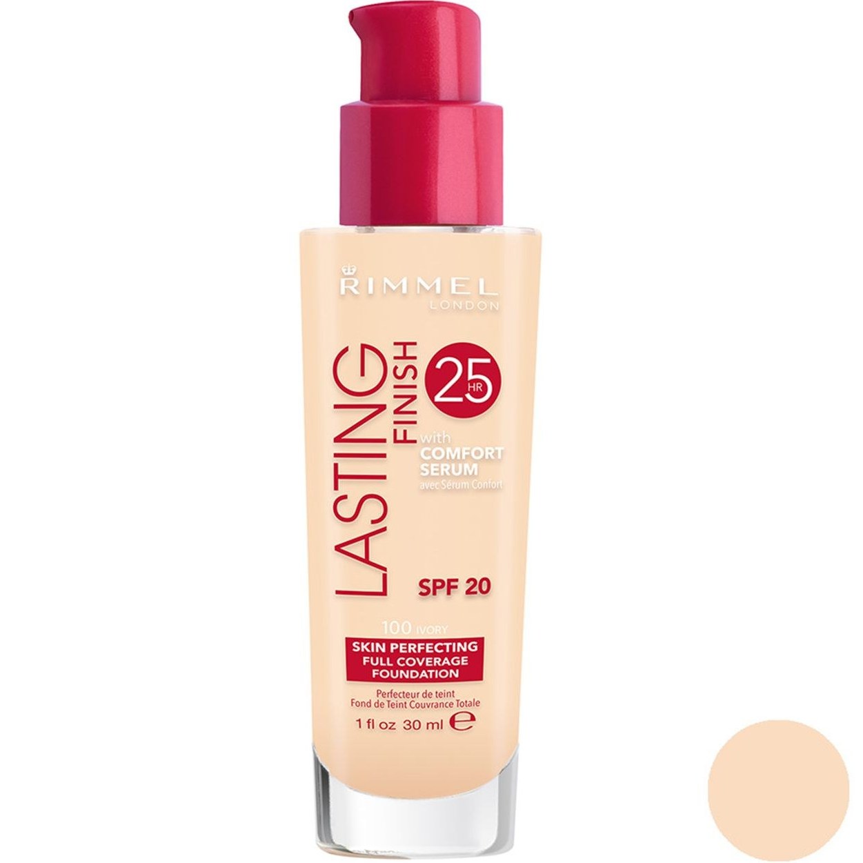 کرم پودر ریمل لاندن سری Lasting Finish 25H شماره 100