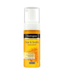 فوم شستشو صورت نوتروژینا مدل Clear & Soothe حاوی عصاره زردچوبه حجم 125 میلی لیتر