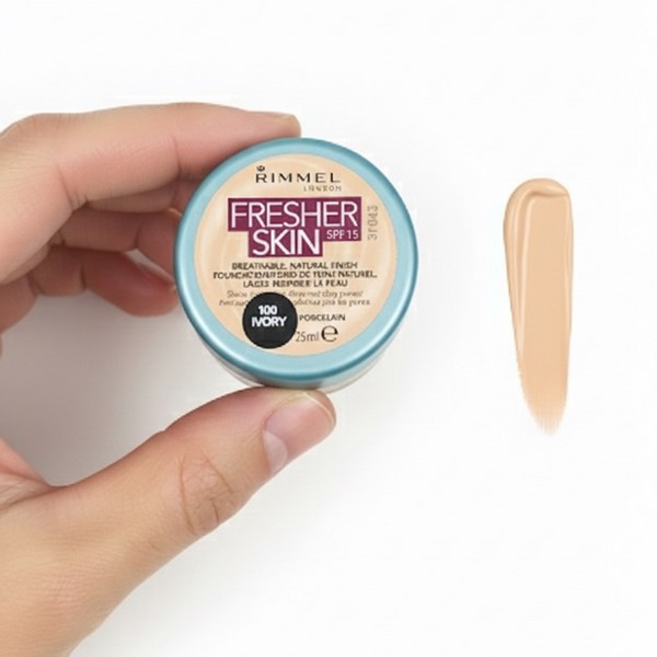 اوتلت کرم پودر کاسه ای ریمل لاندن مدل Fresher Skin شماره 100