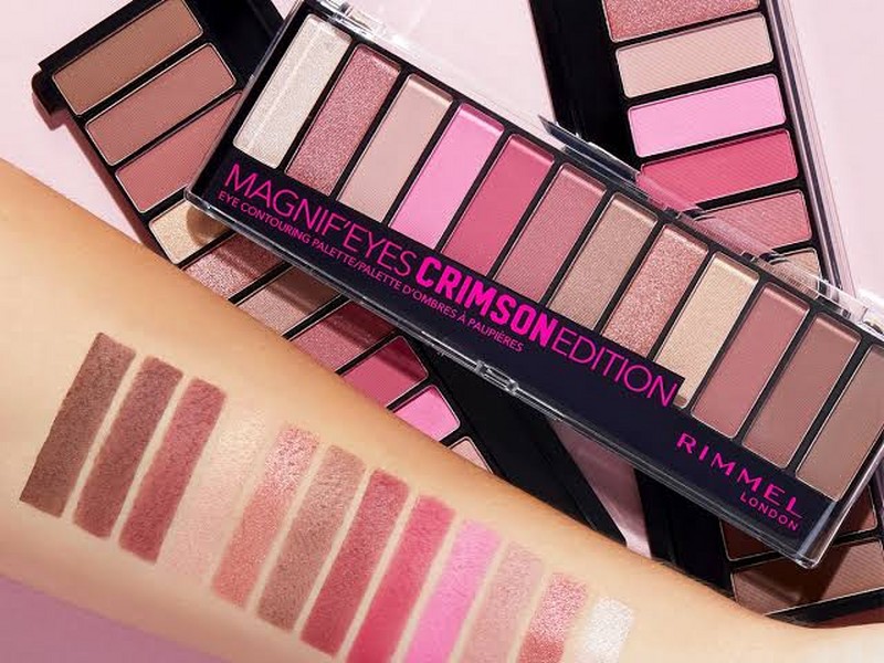 پالت سایه چشم 12 رنگ ریمل لاندن سری MAGNIF EYES مدل CRIMSON شماره 007